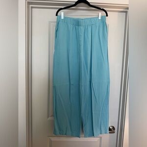 Daily Drills Linen Teal Pants